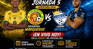 Marquense vs Cobán Imperial EN VIVO Apertura 2026 Liga Bantrab
