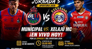 Municipal vs Xelajú MC EN VIVO Apertura 2026 Liga Bantrab