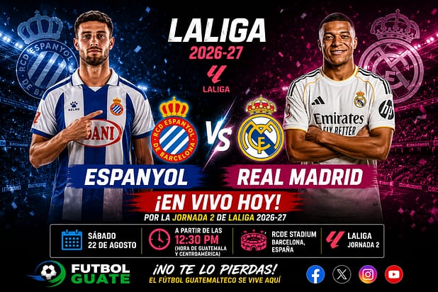 Espanyol vs Real Madrid EN VIVO LaLiga de España