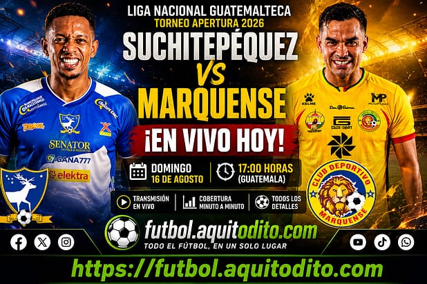 Suchitepequez vs Marquense EN VIVO Apertura 2026 Liga Bantrab