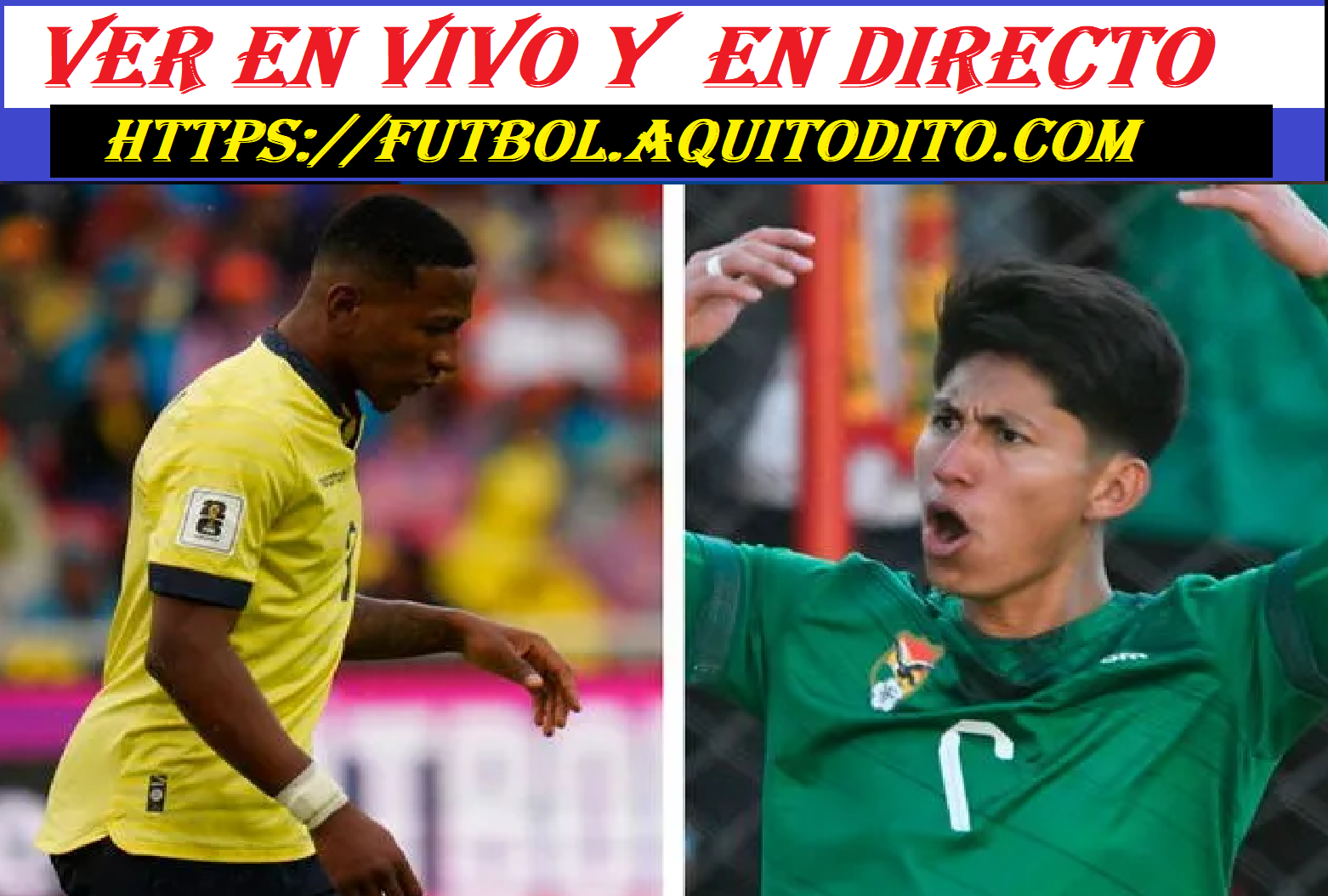 Ecuador vs Bolivia EN VIVO Eliminatoria Sudamericana 2024