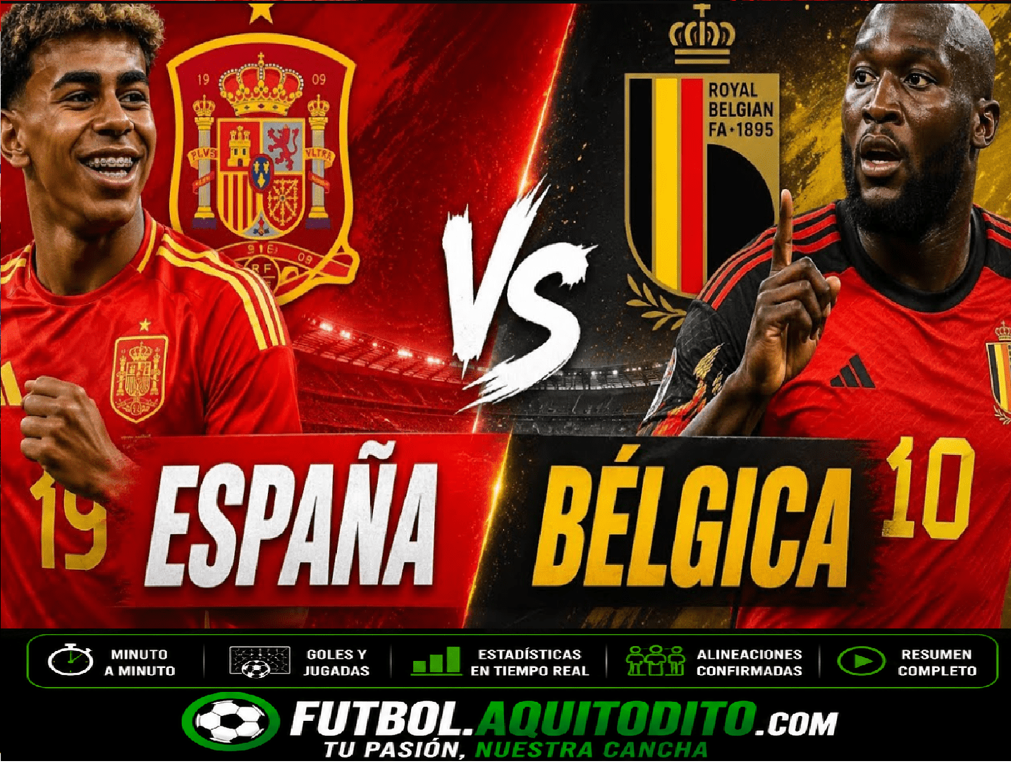 España vs Belgica EN VIVO Mundial 2026
